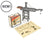 NEW Mini Unit Beams Cranes Builder Set 178 Pieces - Unit Bricks