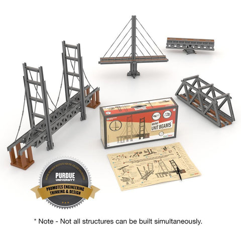 NEW Mini Unit Beams Bridges Builder Set 620 Pieces Unit Beams Unit Bricks