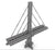 Mini Unit Beams Cable Stayed Bridge Kit 5 - Unit Bricks
